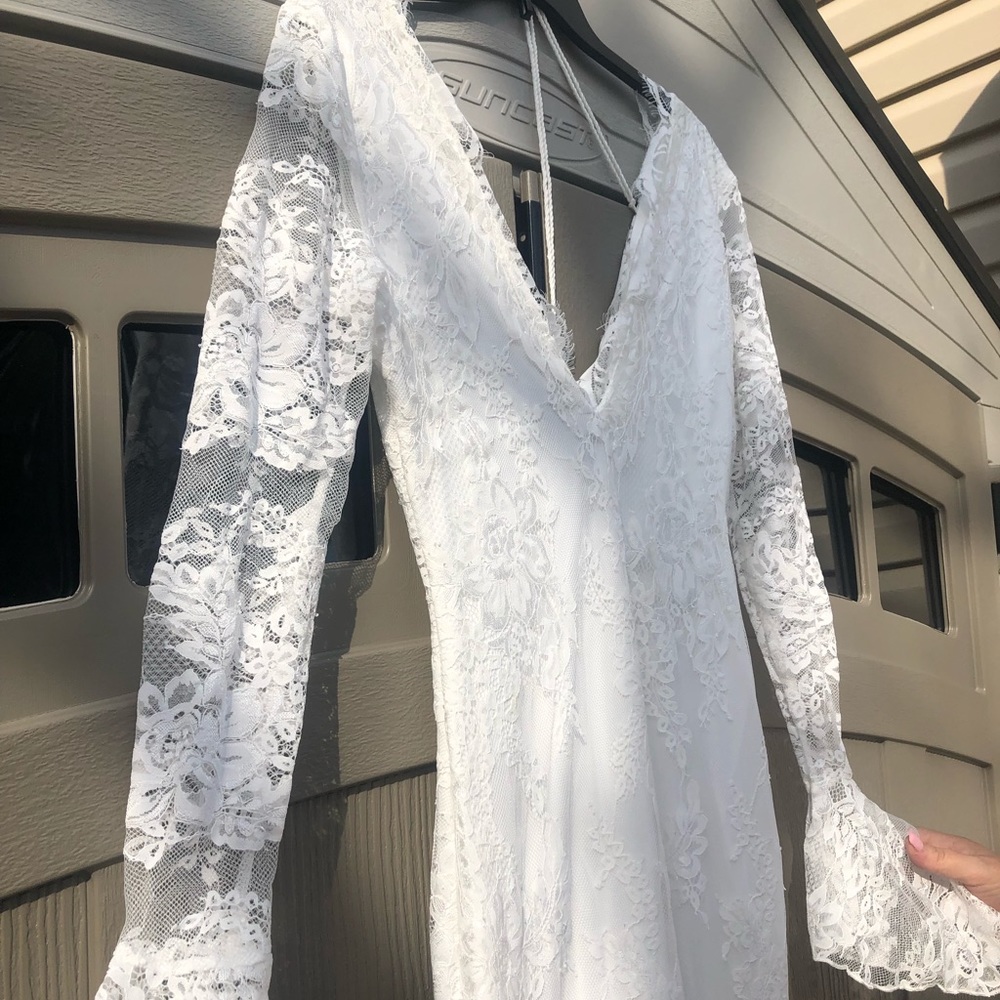 Long Sleeve Lace Gown (Boho)